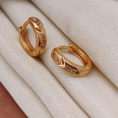 EMINENT TRADERS EG-43 ET Cubic Zirconia Brass Stud Earring