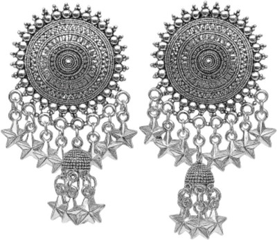 Acotox store Traditional Oxidised Alloy Jhumka Earrings for Women & Girls – Ethnic Jewellery Alloy Jhumki Earring