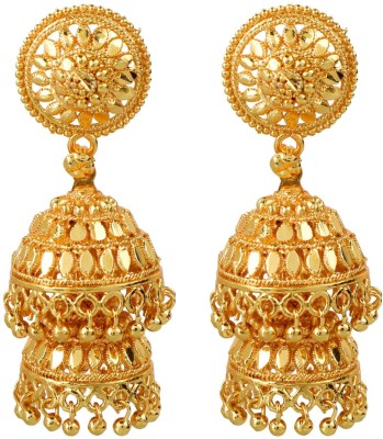 Efulgenz Antique Gold Plated Jhumki Jhumka Earring For Women Alloy Jhumki Earring