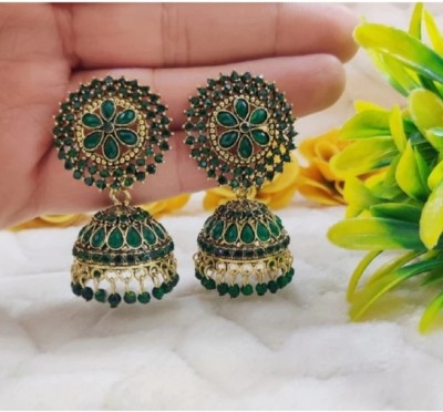 RUBI DESIGN CREATION Latest Collection Kundan Jhumka earrings for Girls and Woman Alloy Jhumki Earring