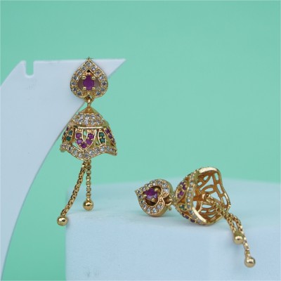 DC JUMKI J 241 Alloy Jhumki Earring