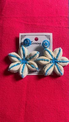 SHIVAYE COLLECTION Star type earrings Beads Fabric Drops & Danglers