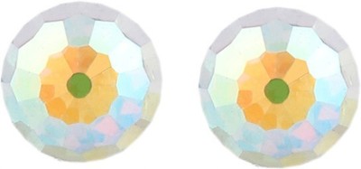 STUDEX 4MM Ab/Rainbow Crystal Ball Allergy free Metal Stud Earring