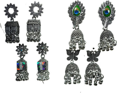 Sangam Divine Jhumki Earring::Hoop Earring Stainless Steel Jhumki Earring, Hoop Earring