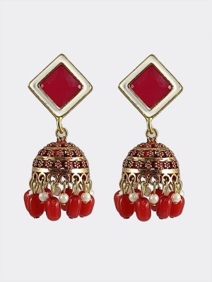 Fashion Fusion Gold plated Ethnic Style Jhumka/Jhumki Earring For Women Alloy Jhumki Earring