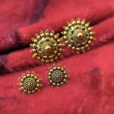 theinfinity Stud Earrings Combo 2 Pairs Alloy Stud Earring