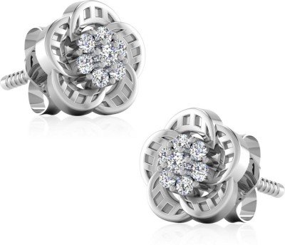 Iski Uski Store Peppy Silver
 Earring Crystal Sterling Silver Stud Earring