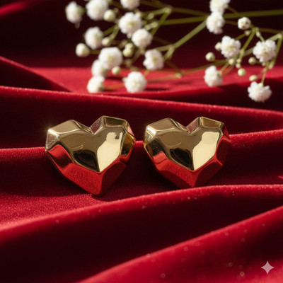 womaniyaa Gold Stud Earring