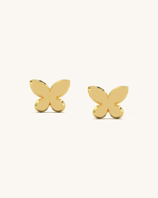 SHAYN Mini Gold Studs Sterling Silver Stud Earring