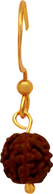 mahi Attractive Rudraksh Drop Single Earring Alloy Huggie Earring