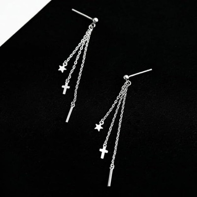 aurelva 3 drop Star Shape Earings|Fashionable and Stylish creatively designed earrings Alloy Drops & Danglers