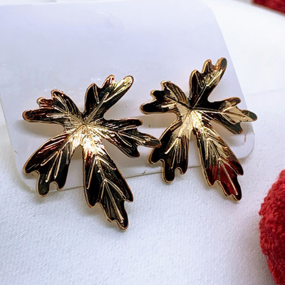 Neeara Fashion Gold Plated Stud Earrings for Women | Combo of Butterfly & leaf Design | Alloy Stud Earring