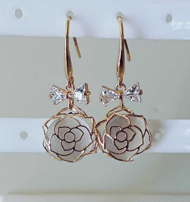 Sadid Trendy Ear Ring Cubic Zirconia German Silver Huggie Earring, Hoop Earring