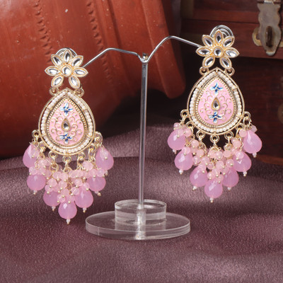 OrnaOra Chandbali Earring Metal Chandbali Earring