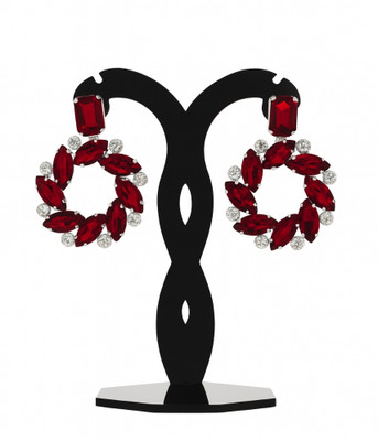 ROYAL VIBIS AD EARRING Crystal Alloy Chandbali Earring