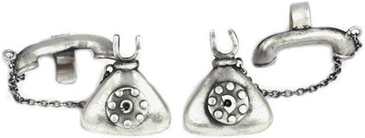 sawwaisa German Silver Stud, Earrings Telephone Earrings, Oxidized Studs Earring German Silver Cuff Earring