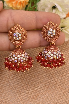 Meira Jewellery Jhumkis jhumkas partywear wedding earrings small jhumakis for girls n women Alloy Jhumki Earring