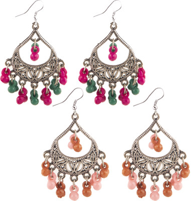 Jamleen Gallery Stylish Oxidized Earrings for Women & Girls Alloy Jhumki Earring