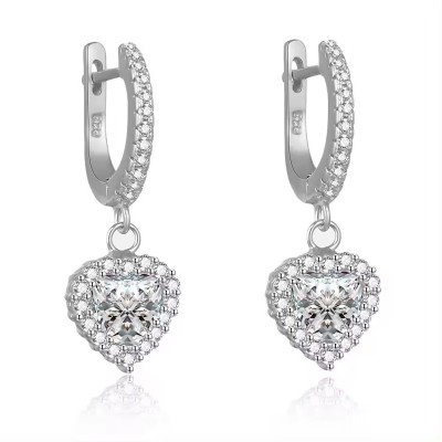 Ayushi Jewels AJ000125 Diamond Sterling Silver Drops & Danglers