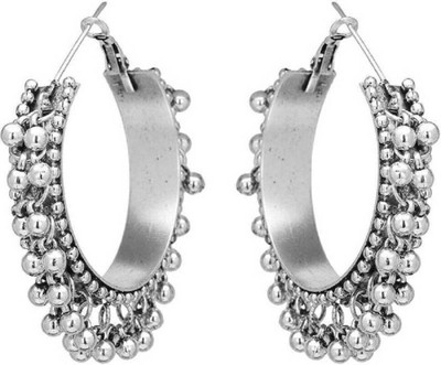 MAYRA TRADING Oxidised Trendy Afghani Earring Agate Alloy Chandbali Earring, Clip-on Earring