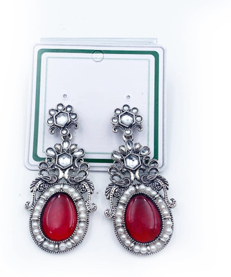 ARIRAdesigns STONE AND PEARL Metal Earring Set