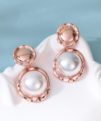 SOHI The Roma-Perle Drop Earrings Alloy Drops & Danglers