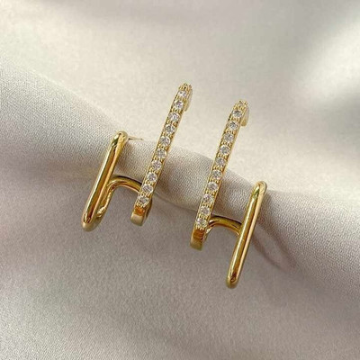 ADORNITY Stylish Korean Earrings For Women Girls Korean Jewellery For Girl Valentine Gift Alloy Stud Earring