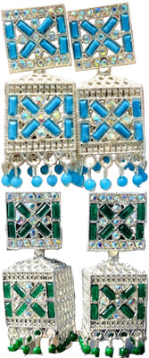 Hernger traders Earring-Box-008_01 & Earring-Box-05_04 Cubic Zirconia Alloy Earring Set