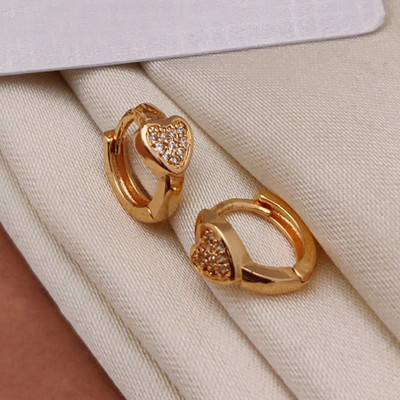EMINENT TRADERS EG-15 ET Cubic Zirconia Brass Stud Earring