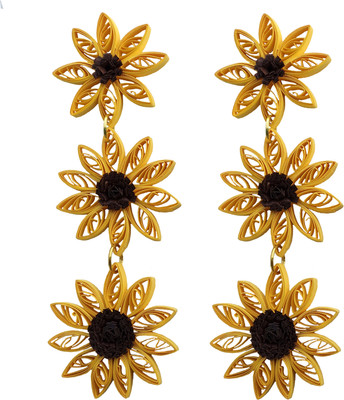 Designer's Collection Designers Collection Paper Quilling Earrings Paper Stud Earring