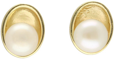 Sri Jagdamba Pearls Charm Pearl Earrings Pearl Alloy Stud Earring