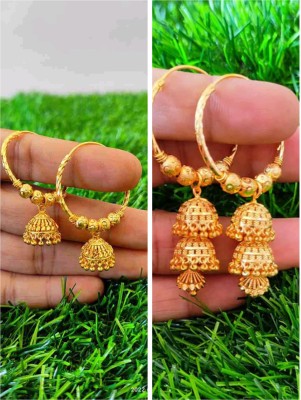 Saru collection Earrings gold plated in Alloy Jhumki Earring, Earring Set