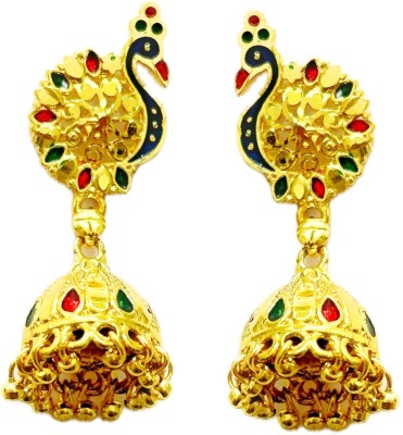 SMARNN Sui Dhaga Needle Thread Earrings Metal Drops & Danglers