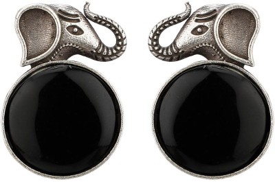 Efulgenz Antique Elephant Shaped Crystal Stud Earring For Women Alloy Stud Earring