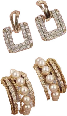 JassaJewelry Korean Elegant Stud Earrings for Girls and Women Alloy Stud Earring