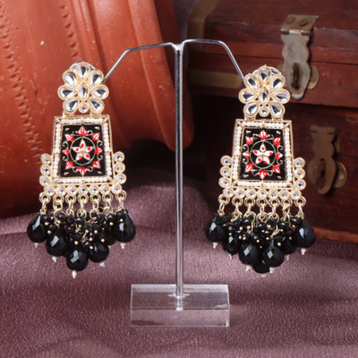 OrnaOra Chandbali Aluminum Chandbali Earring