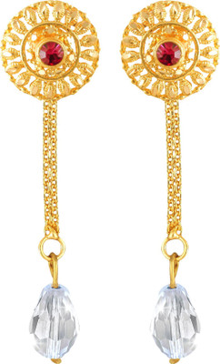 VIGHNAHARTA Removable Studs 1 pair Stud 1 chain drop earring for women and Girls Beads Brass Drops & Danglers