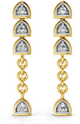 Sparq Certified Lab Grown Diamond & Gold Plated 925 Sterling Sterling Silver Stud Earring