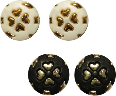 La Belleza Round Stud (Pack Of 2) Alloy Stud Earring