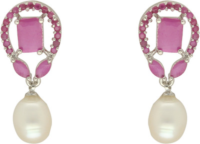 Sri Jagdamba Pearls Jaanvi Pearl Earrings Pearl Stone Stud Earring