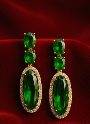 VRG Glow26 Cubic Zirconia Brass Drops & Danglers