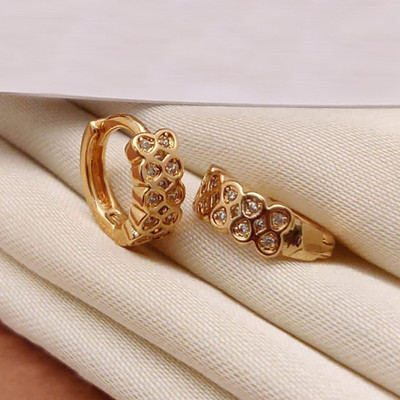 IM ENTERPRISE EG-37 EARRING Cubic Zirconia Brass Stud Earring