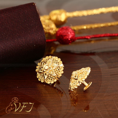 VIGHNAHARTA VFJ1257ERG_10 Brass Stud Earring