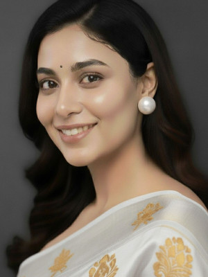 alysa Classic Crystal Big Round Shape Pearl Ball Oversize Earring Pearl Alloy Stud Earring