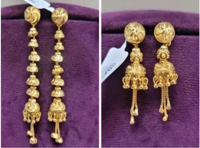 LAKSHYA COLLECTIONS Combo of 2 Premium Quality micro plated daily wear earrings Brass Drops & Danglers
