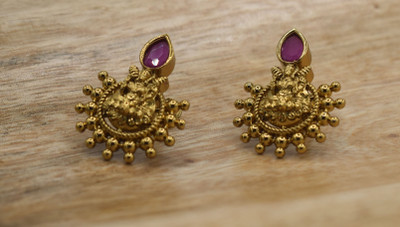 gvg CZ STUDS Alexandrite Alloy Stud Earring