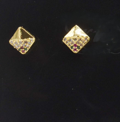 gvg CZ STUDS Alexandrite Alloy Stud Earring