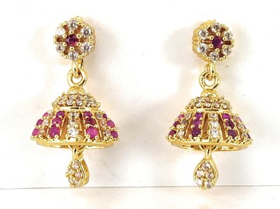 AFJ GOLD One Gram Gold Plated Traditional Trendy Stylish Jhumki Earrings Alloy Jhumki Earring