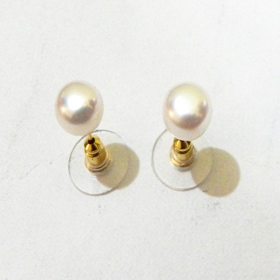 Jaya Vision Jewelry PE-001 Pearl Copper Stud Earring