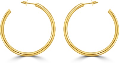 925 SILLER 925 Pure Silver Gold Plated C Shape Hoop Earrings Sterling Silver Hoop Earring